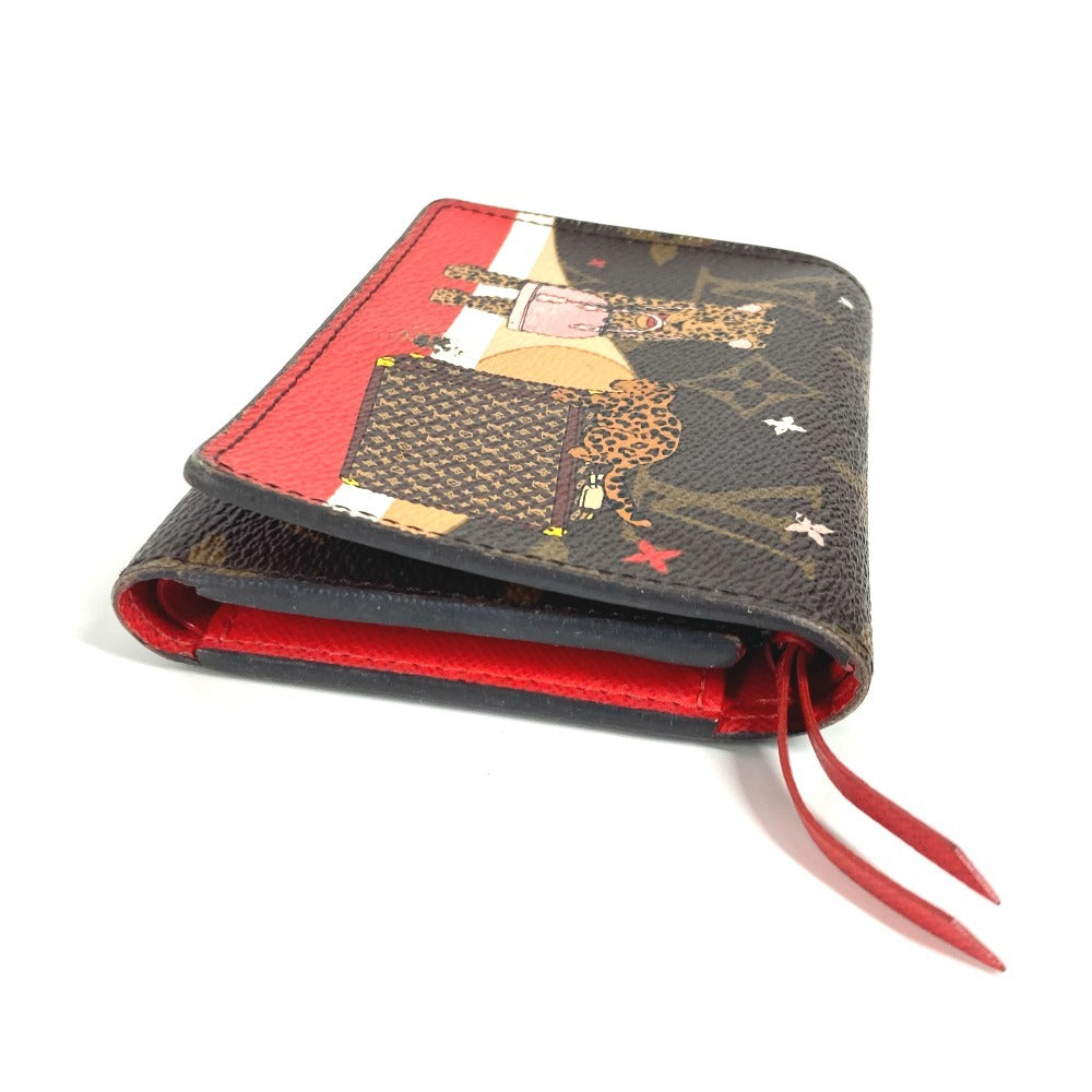 LOUIS VUITTON Trifold wallet M63326 Monogram canvas Brown Monogram Portefeuille Victorine Women Used Authentic