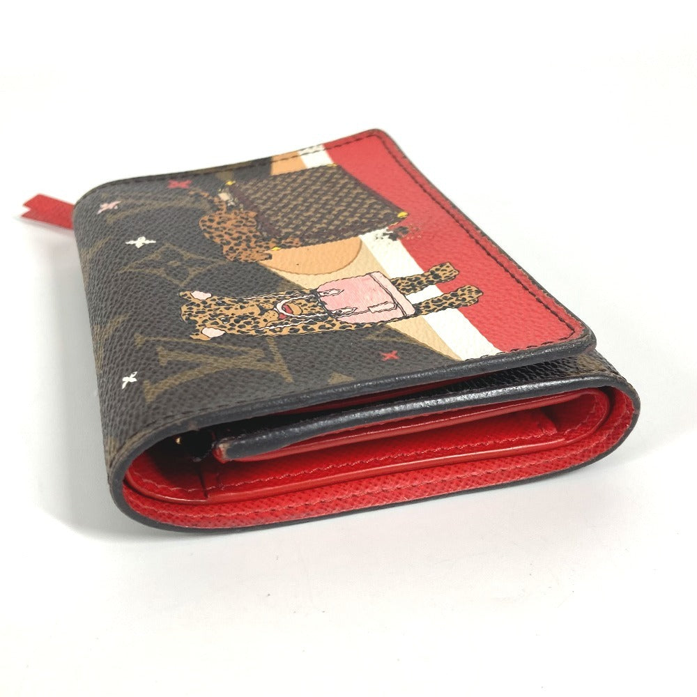 LOUIS VUITTON Trifold wallet M63326 Monogram canvas Brown Monogram Portefeuille Victorine Women Used Authentic