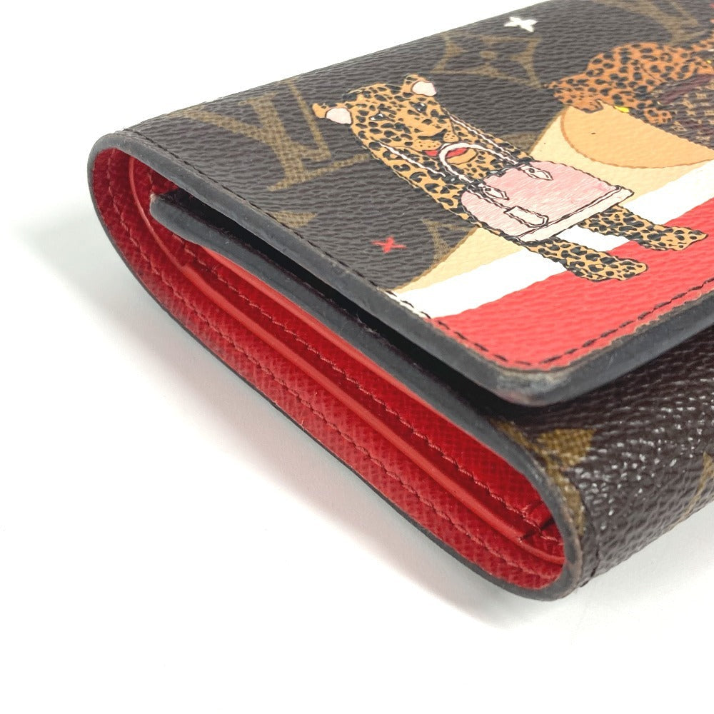 LOUIS VUITTON Trifold wallet M63326 Monogram canvas Brown Monogram Portefeuille Victorine Women Used Authentic