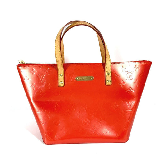LOUIS VUITTON Tote Bag M93670 Monogram Vernis Orange Monogram Vernis Bellevue PM