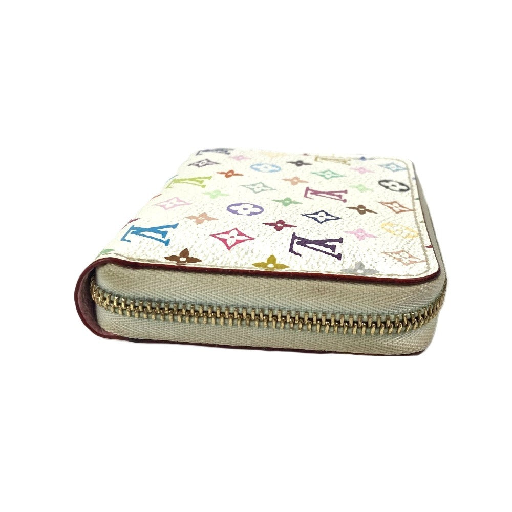 LOUIS VUITTON Coin case M93741 Monogram multicolor canvas white Monogram multicolor Zippy coin purse Women Used Authentic