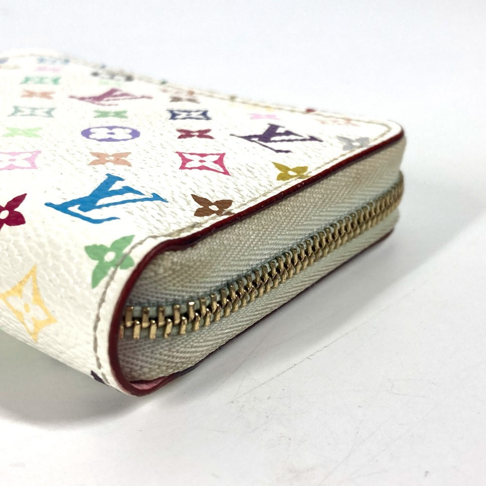 LOUIS VUITTON Coin case M93741 Monogram multicolor canvas white Monogram multicolor Zippy coin purse Women Used Authentic
