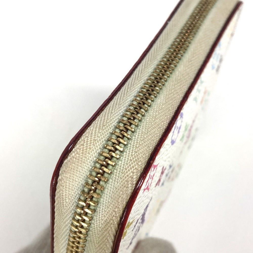 LOUIS VUITTON Coin case M93741 Monogram multicolor canvas white Monogram multicolor Zippy coin purse Women Used Authentic