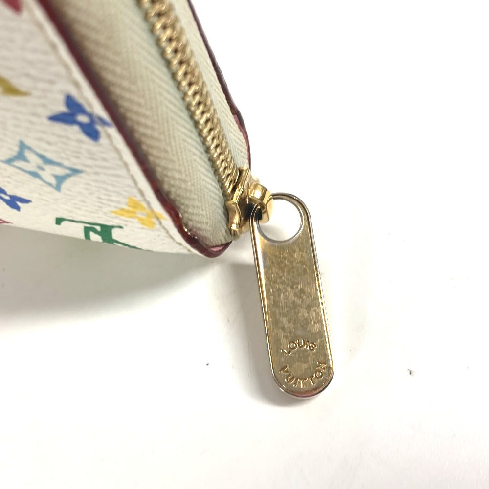 LOUIS VUITTON Coin case M93741 Monogram multicolor canvas white Monogram multicolor Zippy coin purse Women Used Authentic