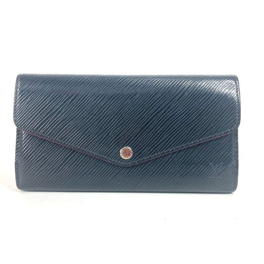 LOUIS VUITTON Long Wallet Purse M64322 Epi Leather black Epi Portefeuille Sarah