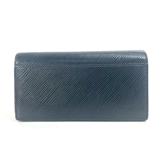 LOUIS VUITTON Long Wallet Purse M64322 Epi Leather black Epi Portefeuille Sarah