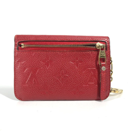 LOUIS VUITTON Coin case M60634 Monogram Ann Platt Leather Red Monogram Ann Platt Pochette Cre