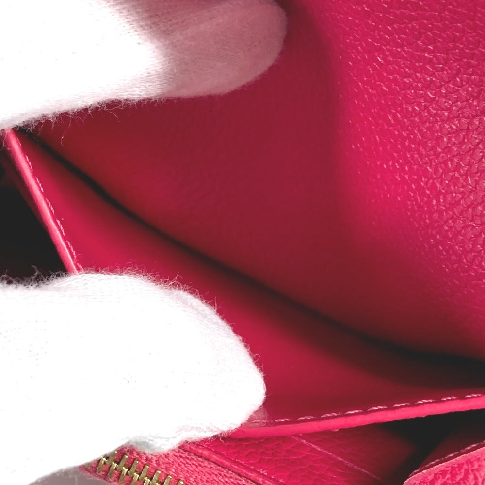 LOUIS VUITTON Folded wallet M81521 Monogram Ann Platt Leather pink Monogram Ann Platt Portomonet Rosali