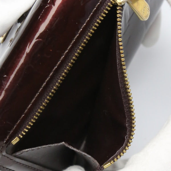 LOUIS VUITTON Tri-fold wallet M93520 Monogram Vernis Amarrant Portefeuille and Koala Vernis with coin pocket Women Used Authentic