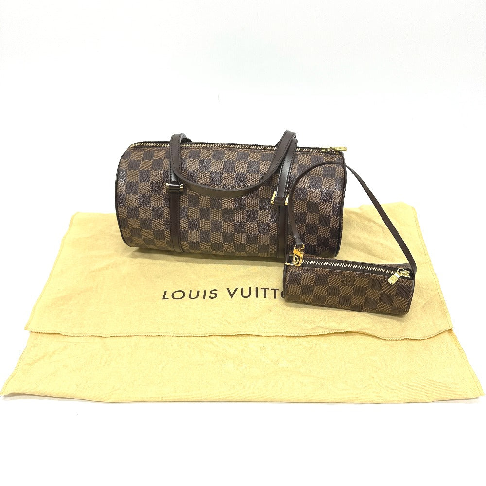 LOUIS VUITTON Handbag N51303 Damier canvas Brown Papillon 30 Cylinder type