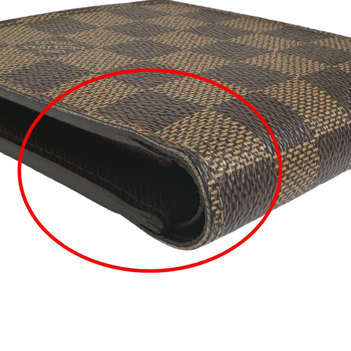 LOUIS VUITTON Bifold Wallet N61675 Damier canvas Brown Bi-fold wallet with card pocket Damier Portefeuille Marco mens(Unisex) Used Authentic