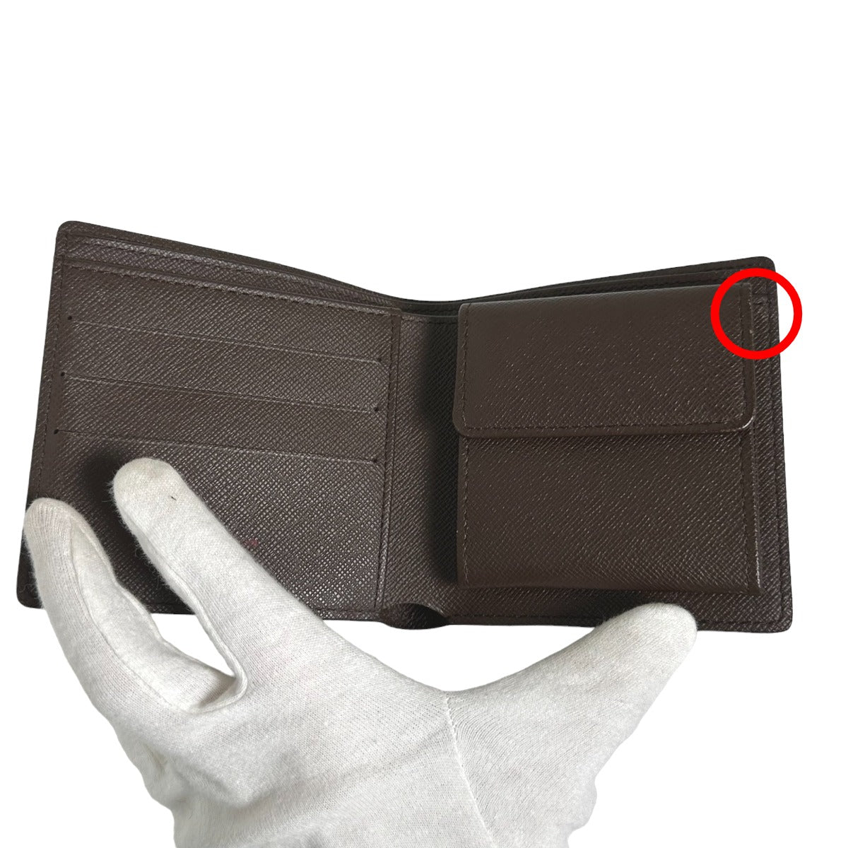 LOUIS VUITTON Bifold Wallet N61675 Damier canvas Brown Bi-fold wallet with card pocket Damier Portefeuille Marco mens(Unisex) Used Authentic