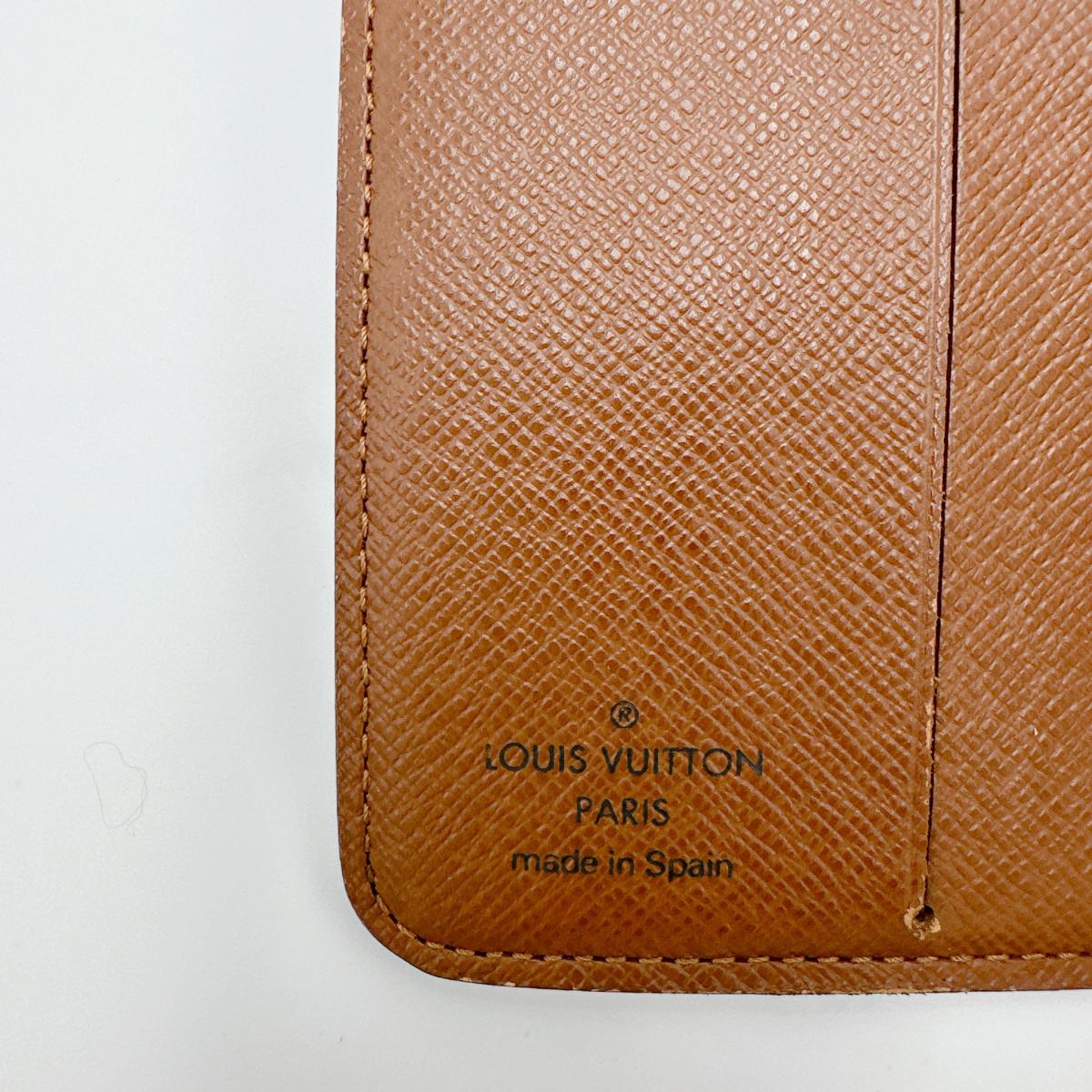 LOUIS VUITTON Bifold Wallet M61667 Monogram canvas Brown Card pocket with zipper Monogram Compact zip unisex(Unisex) Used Authentic