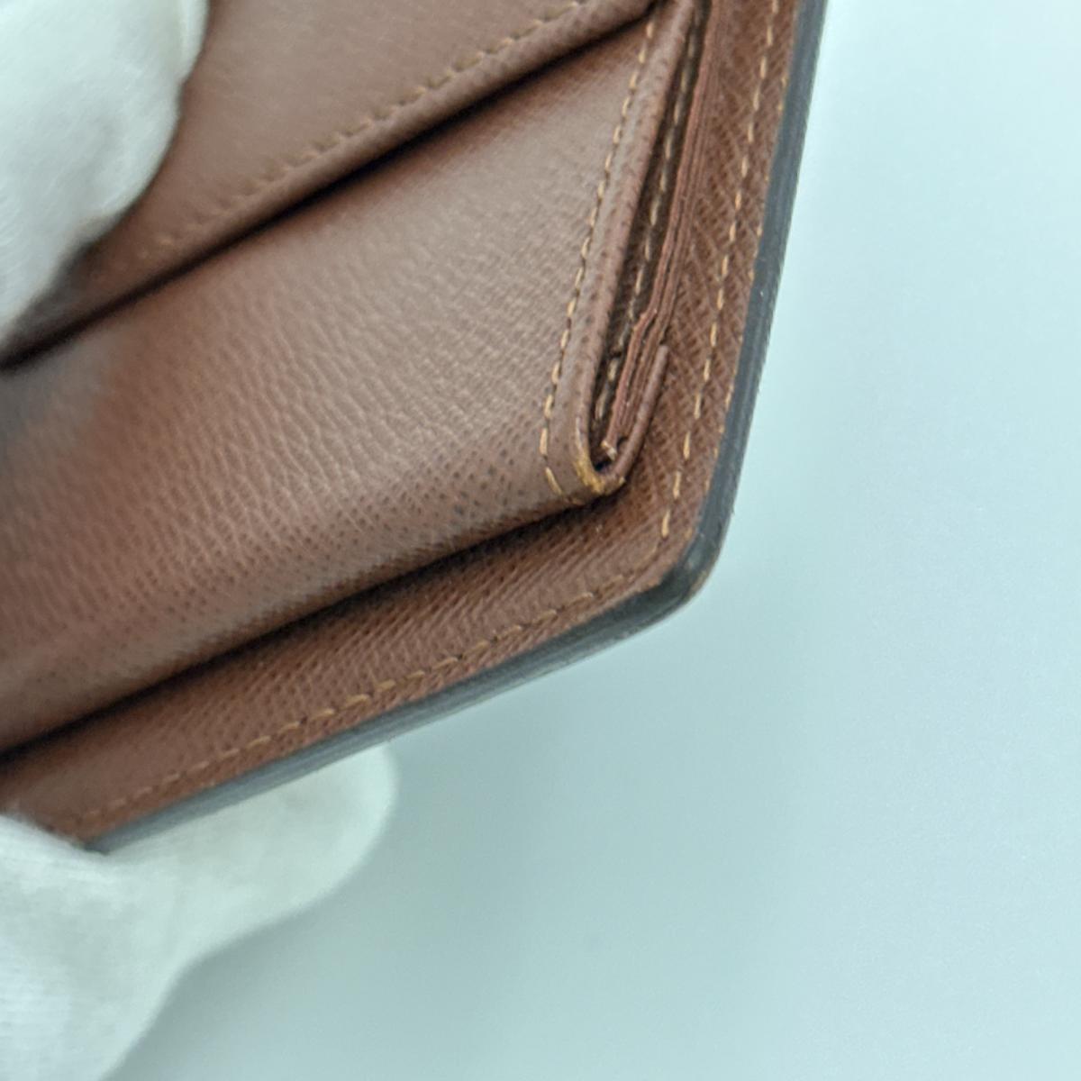 LOUIS VUITTON Bifold Wallet M61675 Monogram canvas Brown Wallet Monogram Portefeuille�EMarco unisex(Unisex) Used Authentic