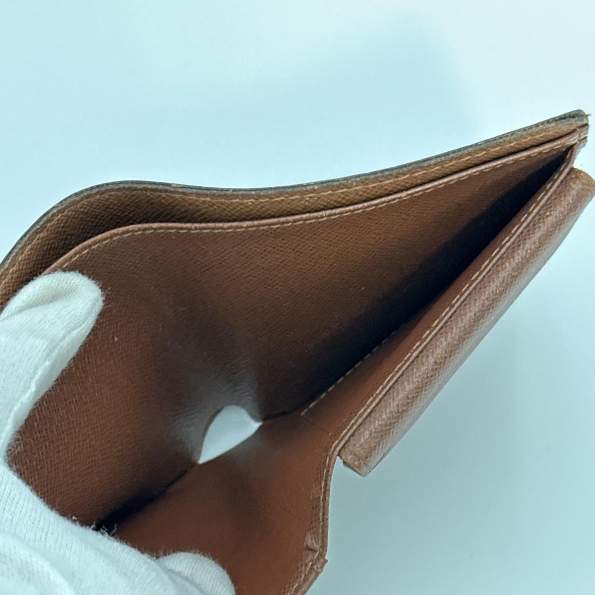 LOUIS VUITTON Bifold Wallet M61675 Monogram canvas Brown Wallet Monogram Portefeuille�EMarco unisex(Unisex) Used Authentic