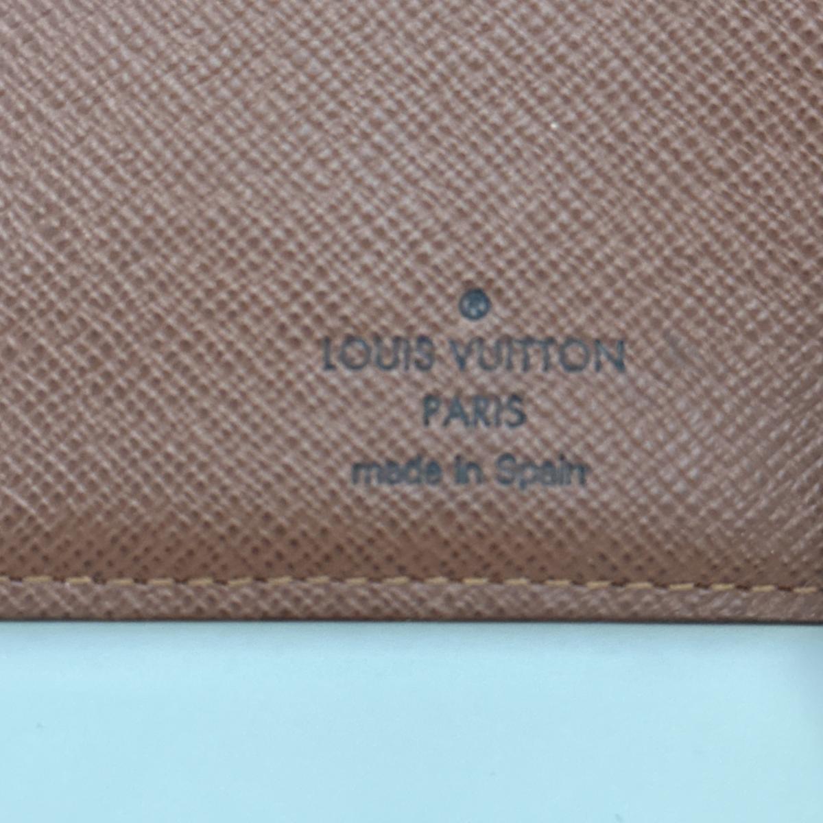 LOUIS VUITTON Bifold Wallet M61675 Monogram canvas Brown Wallet Monogram Portefeuille�EMarco unisex(Unisex) Used Authentic