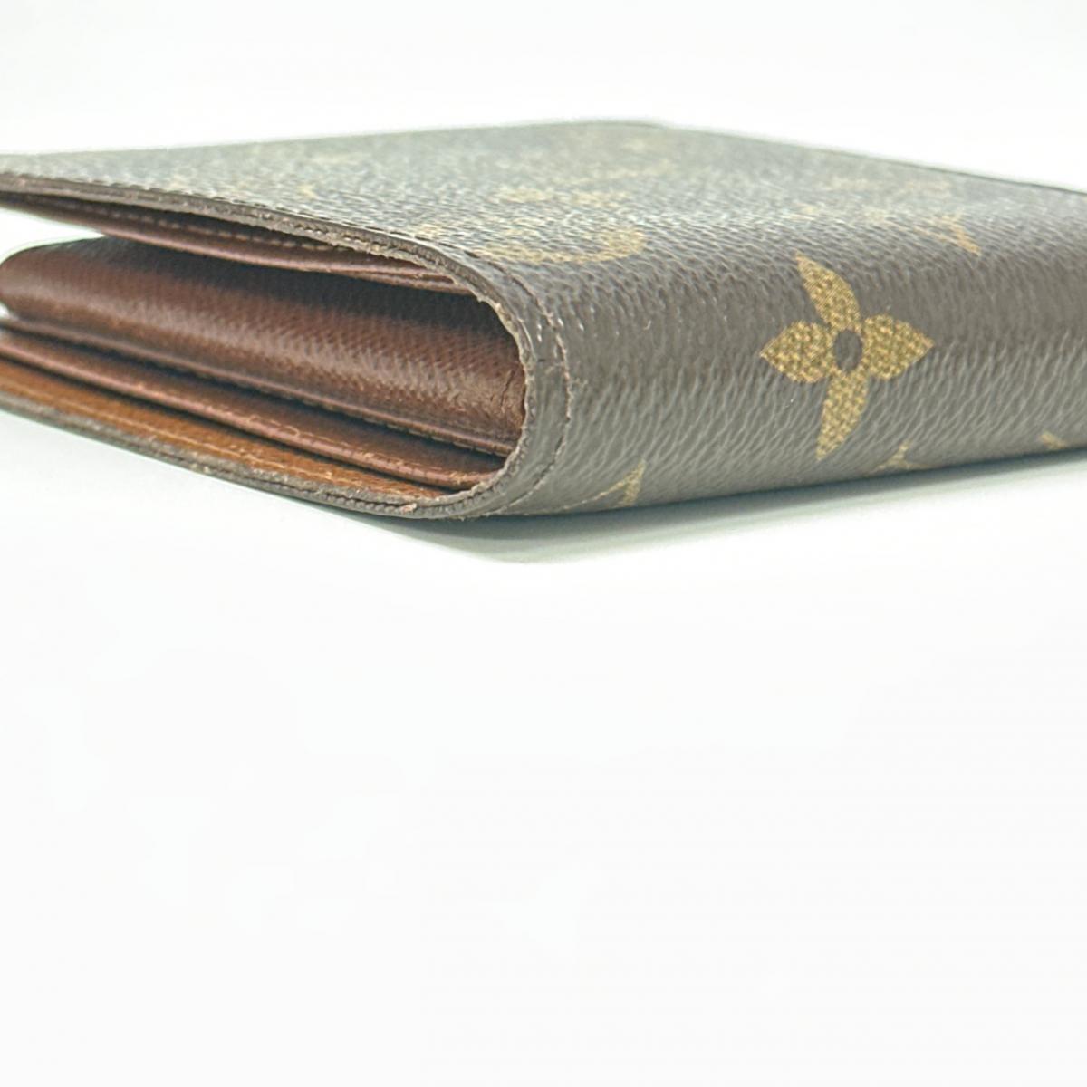 LOUIS VUITTON Bifold Wallet M61675 Monogram canvas Brown Wallet Monogram Portefeuille�EMarco unisex(Unisex) Used Authentic