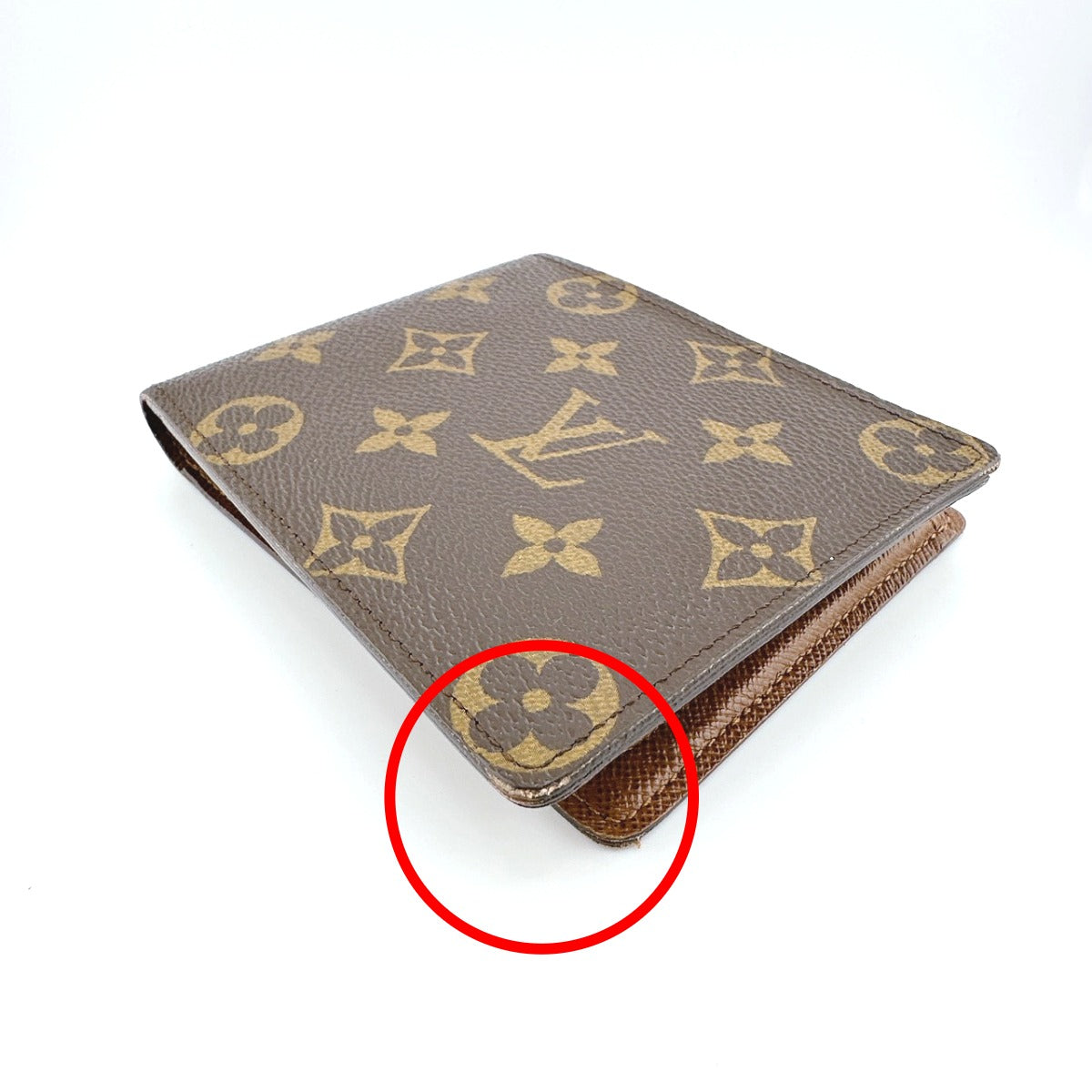 LOUIS VUITTON Bifold Wallet M60026 Monogram canvas Brown Bifold Wallet Monogram Portefeuille Florin unisex(Unisex) Used Authentic