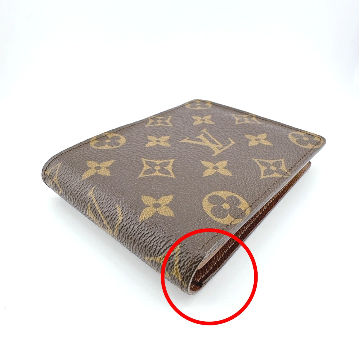 LOUIS VUITTON Bifold Wallet M60026 Monogram canvas Brown Bifold Wallet Monogram Portefeuille Florin unisex(Unisex) Used Authentic
