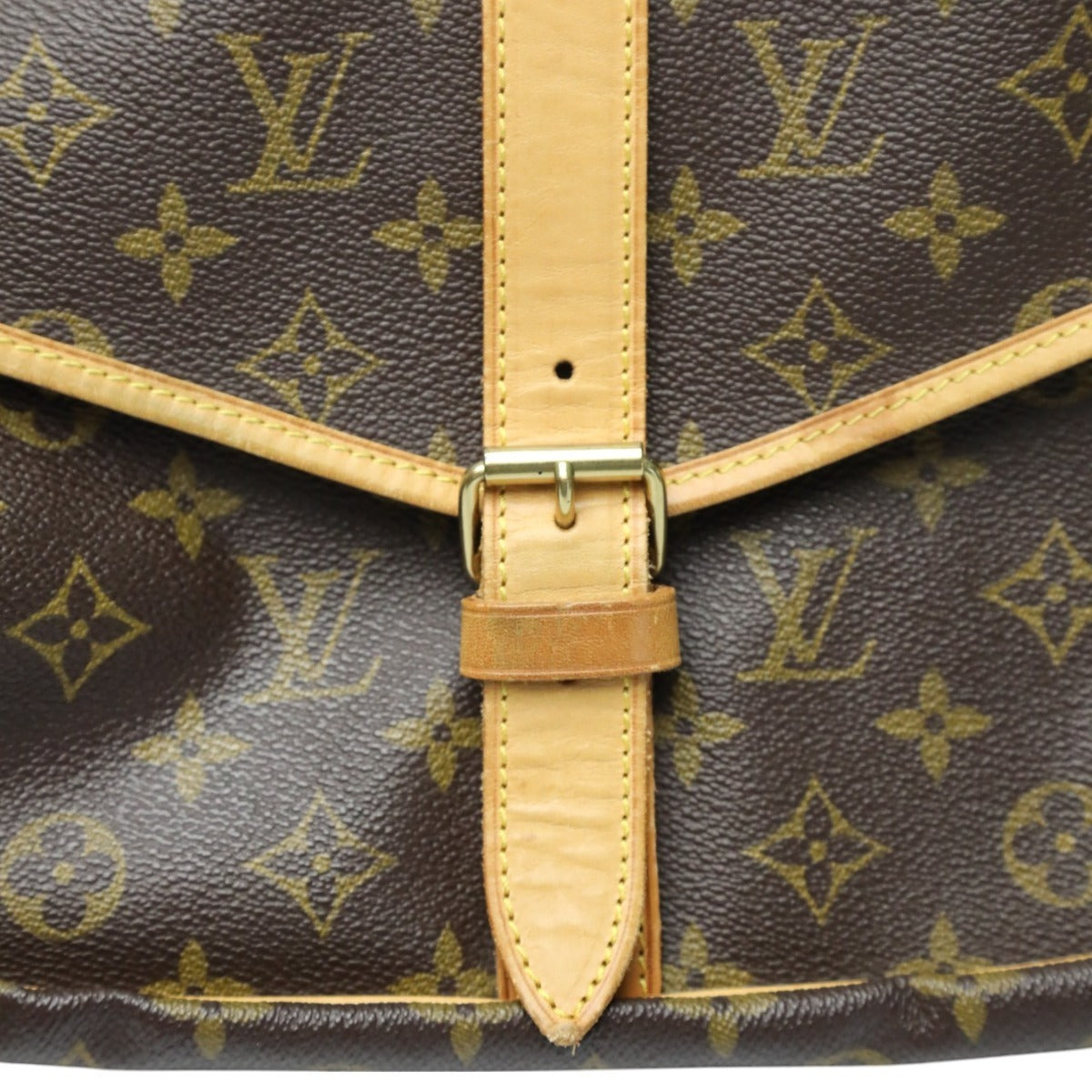 LOUIS VUITTON Shoulder Bag M42254 Monogram canvas Brown Monogram Samuel 35 M