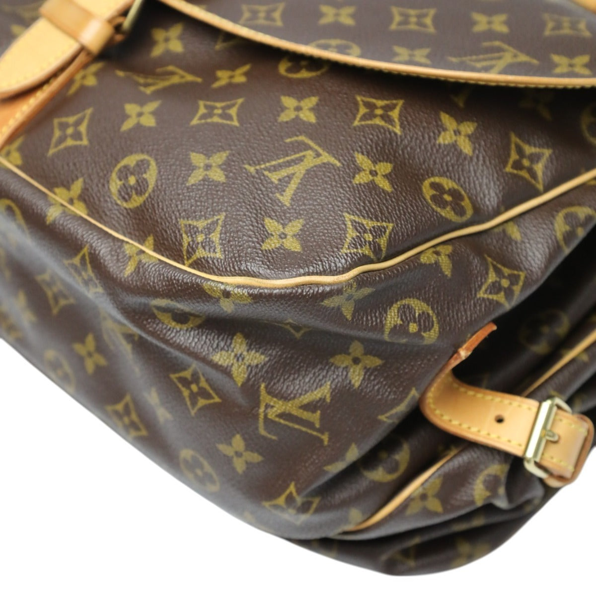 LOUIS VUITTON Shoulder Bag M42254 Monogram canvas Brown Monogram Samuel 35 M