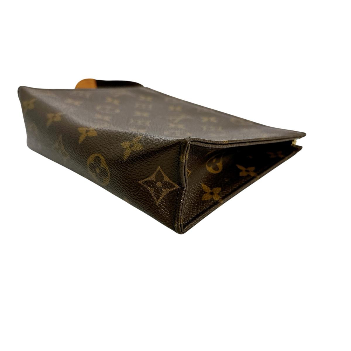 LOUIS VUITTON Pouch M47544 Monogram canvas Brown Pochette Monogram Toilette 19 unisex(Unisex) Used Authentic