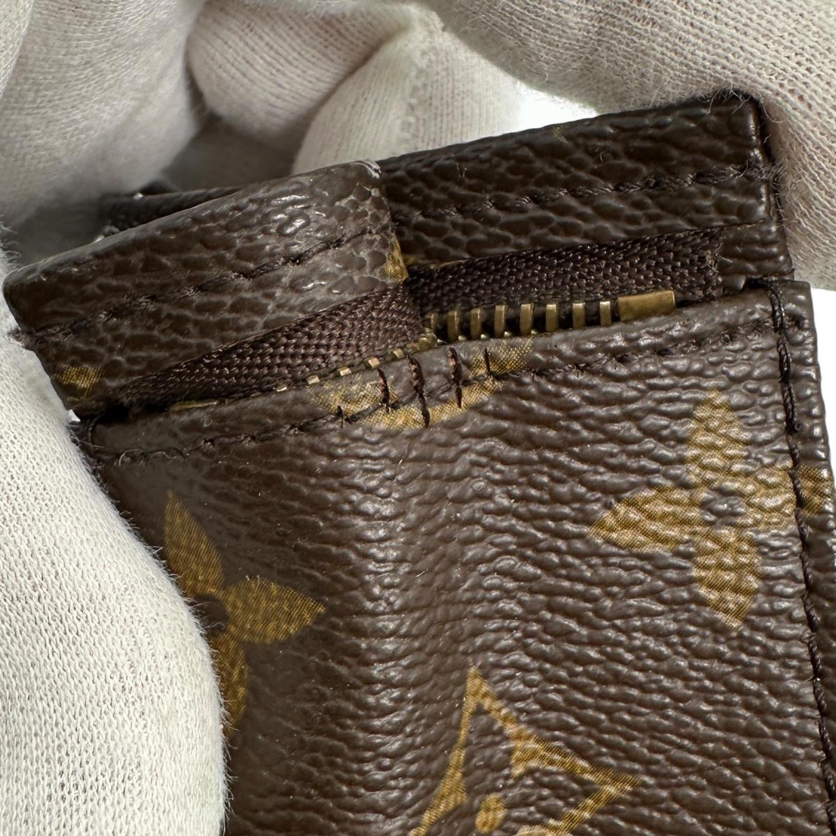LOUIS VUITTON Pouch M47544 Monogram canvas Brown Pochette Monogram Toilette 19 unisex(Unisex) Used Authentic