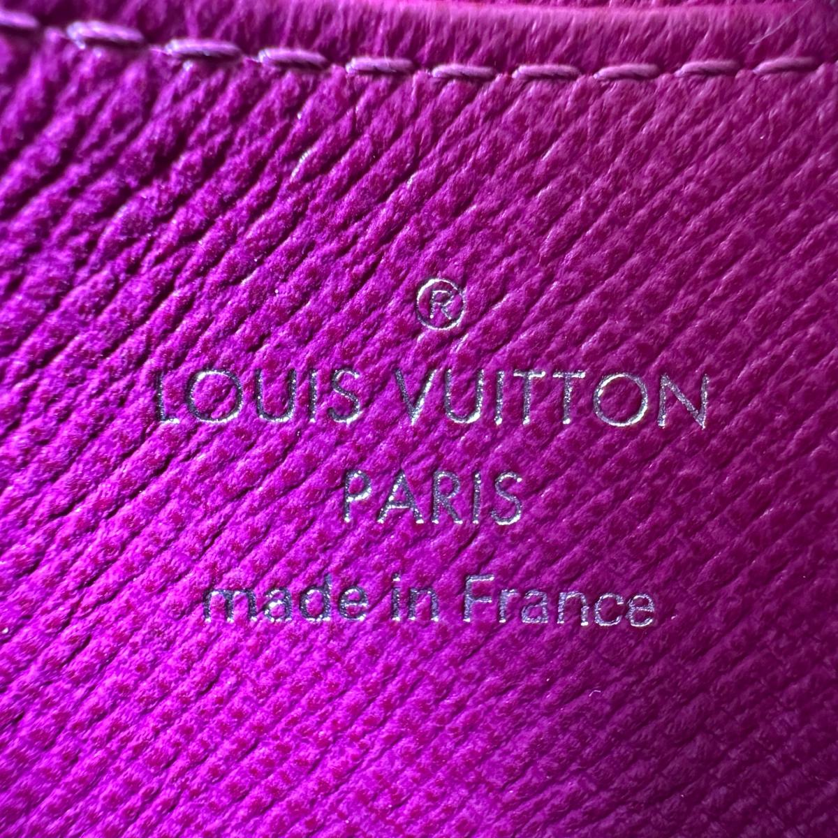 LOUIS VUITTON Coin case M6015K Epi Leather purple Epi Zip around purse