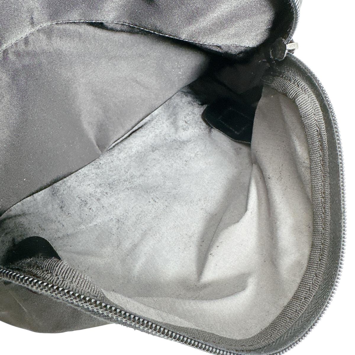 PRADA Shoulder Bag Nylon black Crossbody Triangle logo