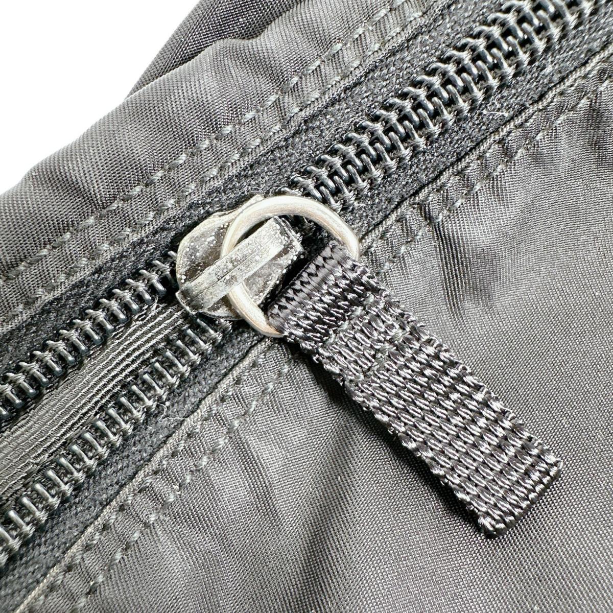 PRADA Shoulder Bag Nylon black Crossbody Triangle logo