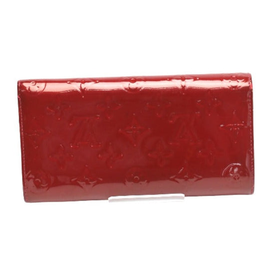 LOUIS VUITTON Long Wallet Purse M93530 Monogram Vernis Pomdamul Long wallet with 2-fold zipper Monogram Vernis Portefeuille Sara Women Used Authentic