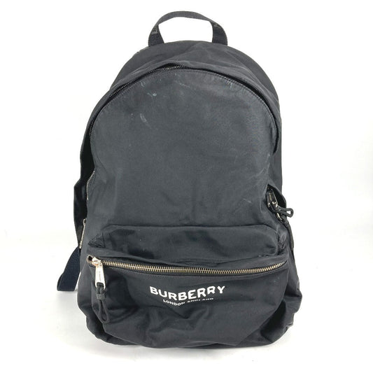 BURBERRY Backpack 8016109 Nylon black By color logo unisex(Unisex) Used Authentic