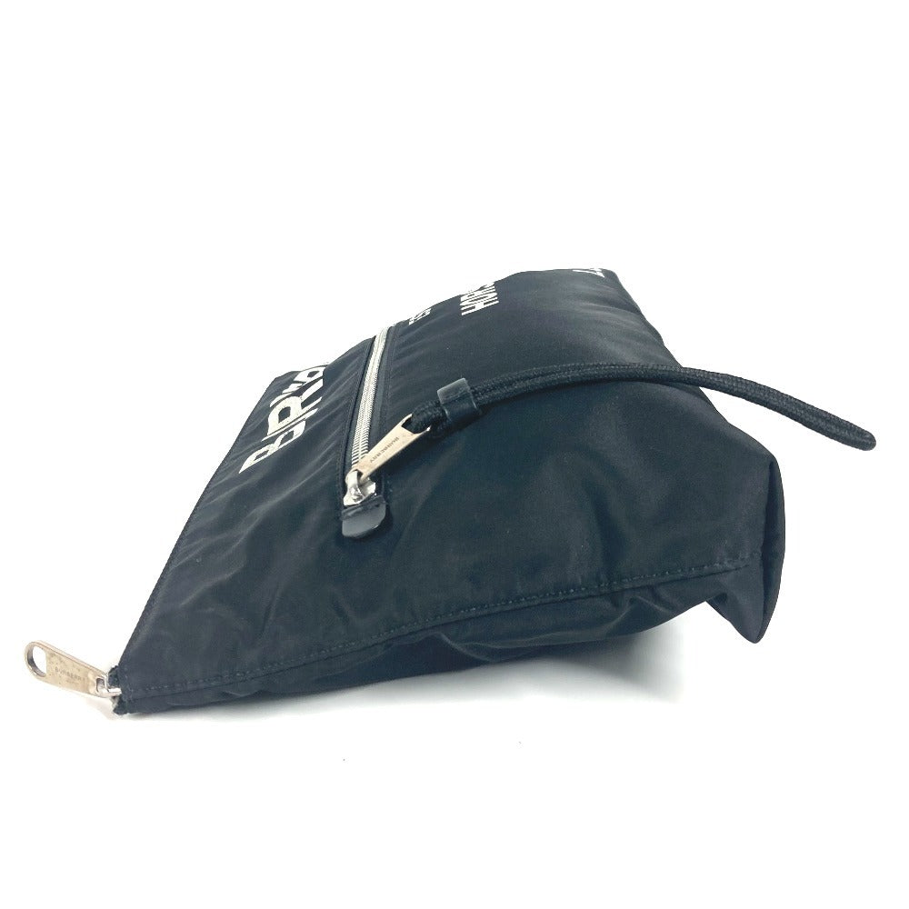 BURBERRY Clutch bag 8014756 Nylon black logo Horseferry