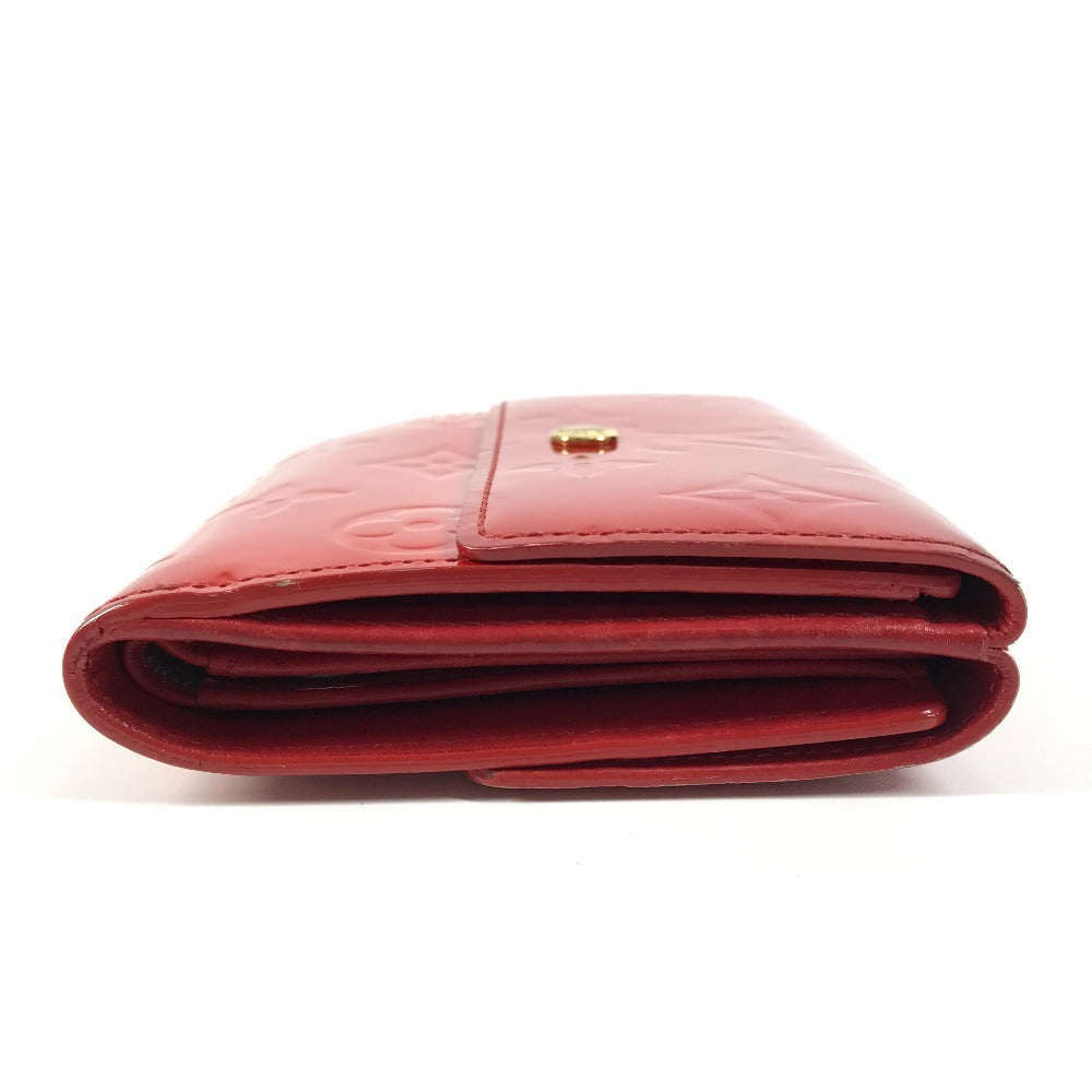 LOUIS VUITTON Trifold wallet M91169 Monogram Vernis Red Monogram Vernis Porto Monevier Cult Clady