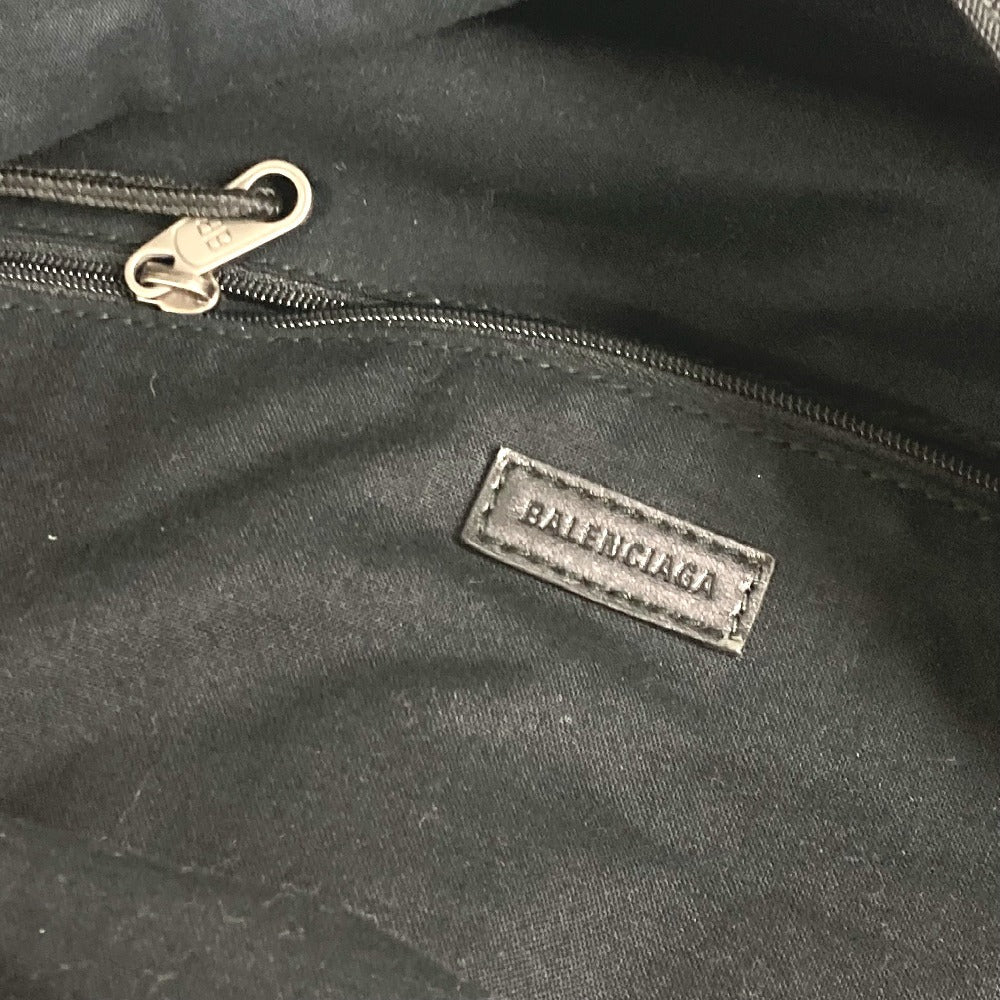 BALENCIAGA Backpack 503221 Nylon canvas black Explorer logo unisex(Unisex) Used Authentic