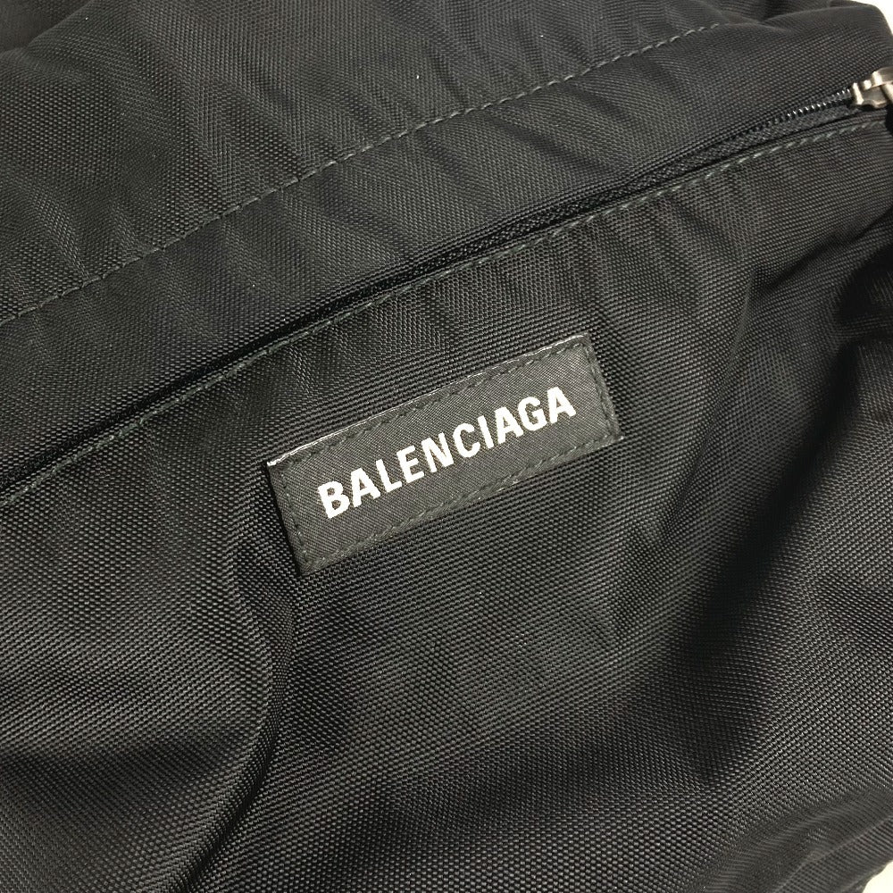 BALENCIAGA Backpack 503221 Nylon canvas black Explorer logo unisex(Unisex) Used Authentic