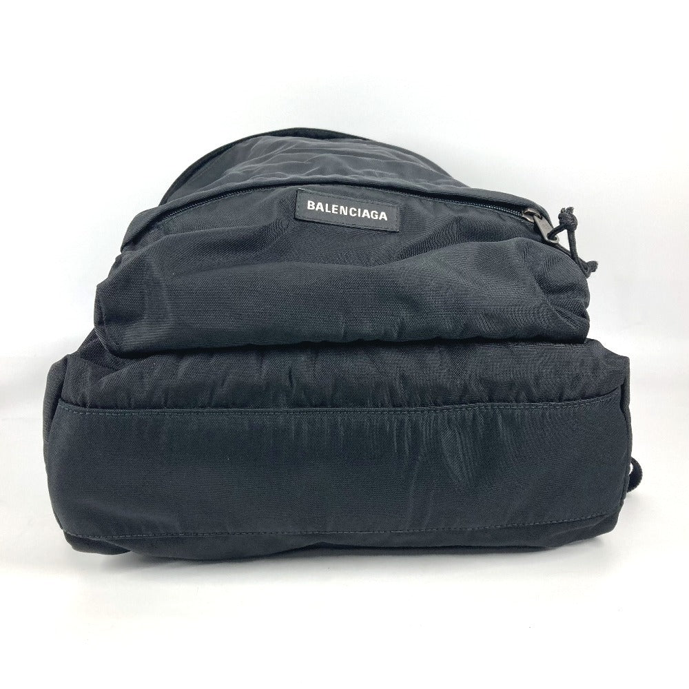 BALENCIAGA Backpack 503221 Nylon canvas black Explorer logo unisex(Unisex) Used Authentic