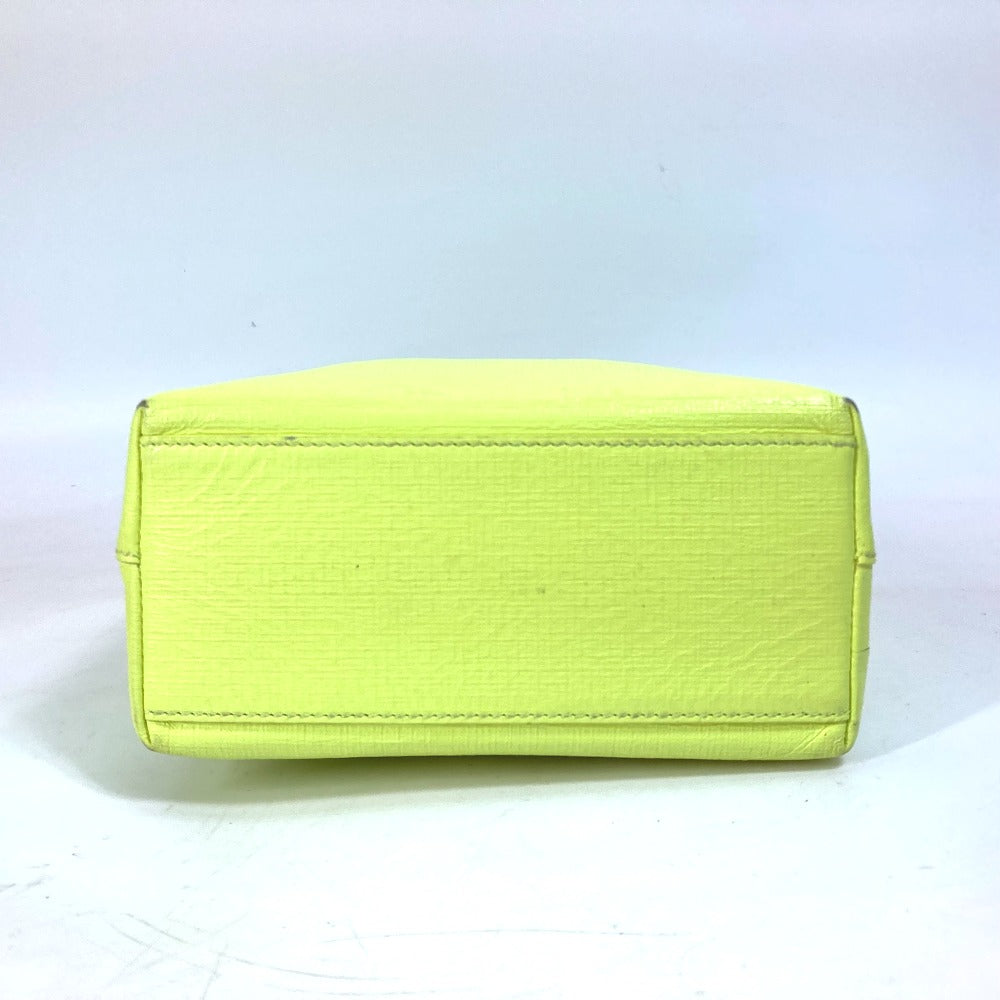 BALENCIAGA Tote Bag 568817 leather yellow Shoulder Bag Crossbody Shopping tote XS Women Used Authentic
