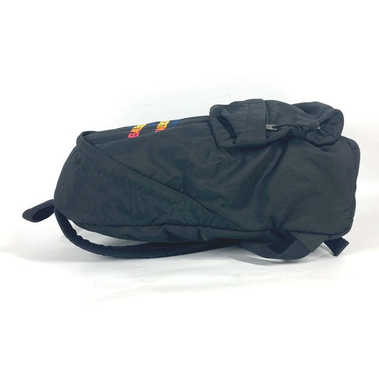 BALENCIAGA Backpack 503221 Nylon black Explorer logo Women Used Authentic