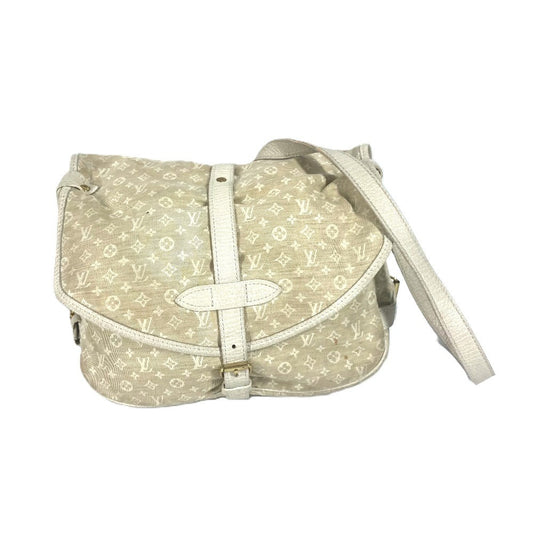 LOUIS VUITTON Shoulder Bag M95314 Monogram Mini-LinCanvas beige Monogram mini run Saumur 30