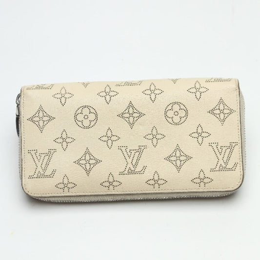LOUIS VUITTON Long Wallet Purse โl61868 Monogram Mahina Magnolia Zip Around Monogram Mahina Zippy wallet Women Used Authentic