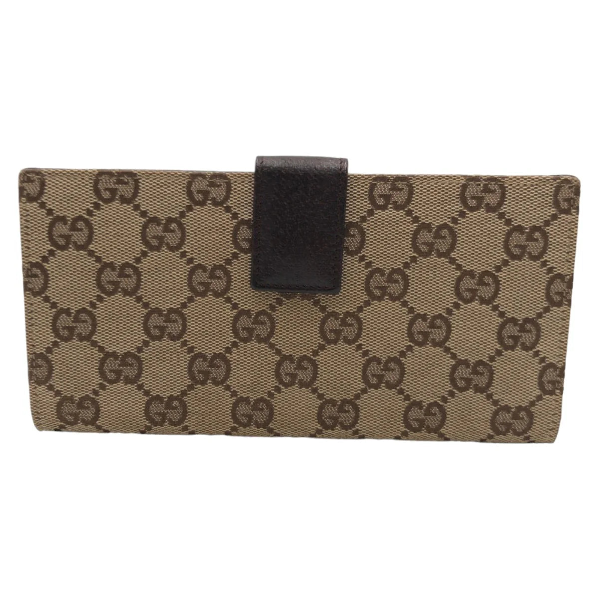 GUCCI GG Long Wallet Brown Beige Canvas Women Used
Authentic