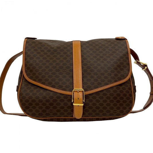 CELINE Shoulder Bag leather Brown