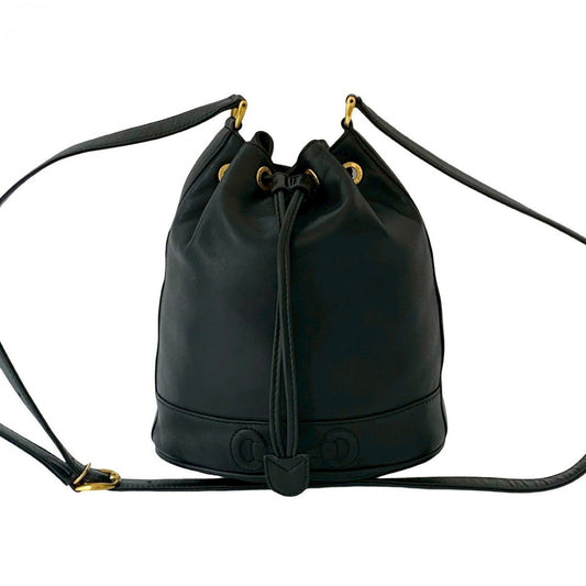 GUCCI Shoulder Bag leather black