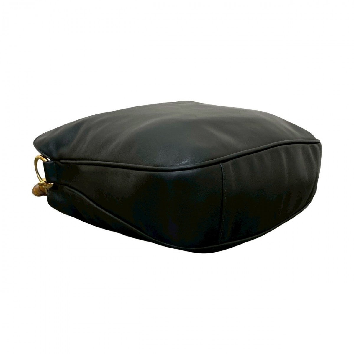 GUCCI Shoulder Bag Leather, Bamboo black Bamboo Women Used Authentic
