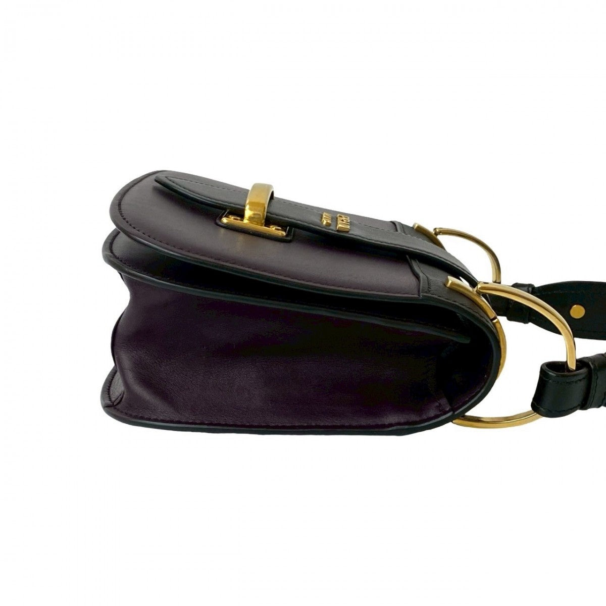 PRADA Shoulder Bag leather black Kaye