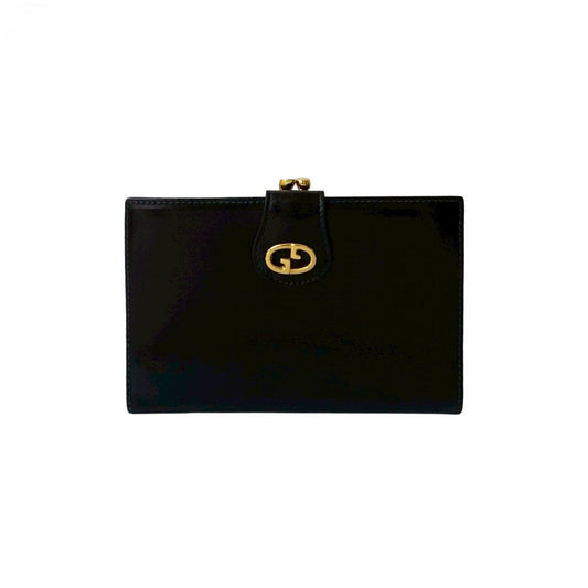 GUCCI Bifold Wallet leather black