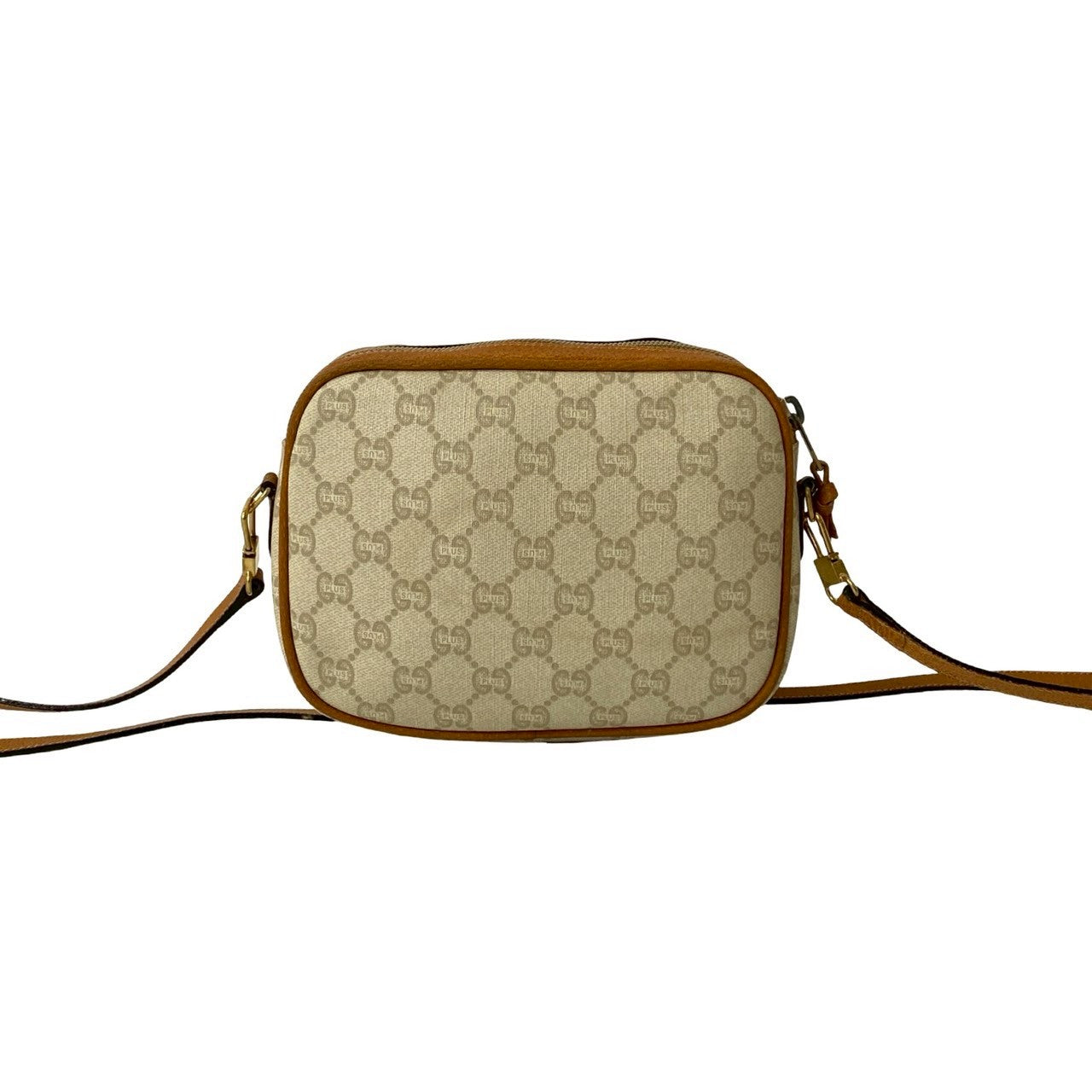 GUCCI Shoulder Bag leather Brown Old Gucci vintage