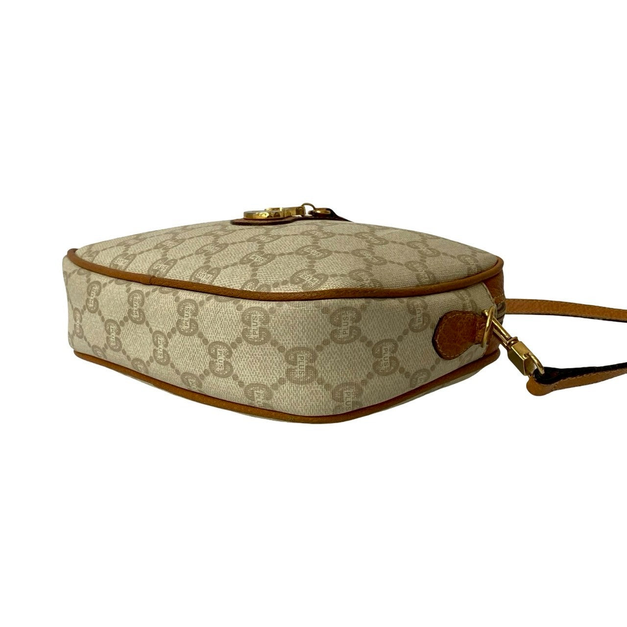 GUCCI Shoulder Bag leather Brown Old Gucci vintage