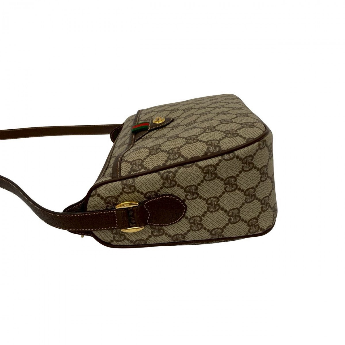 GUCCI Shoulder Bag leather Brown